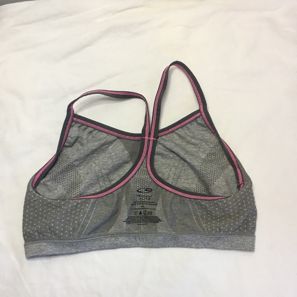 C9 by Champion Grey and Pink Sports Bra, Youth XL - Picture 4 of 5